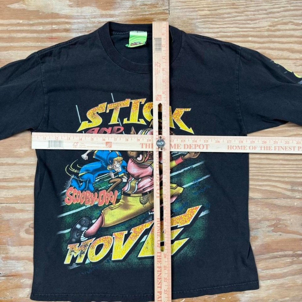 vintage 2000s scooby doo‎ stick and move football graphic long sleeve tee - Picture 5 of 7
